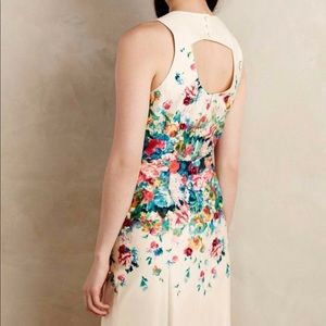 Anthropologie Maeve Floral Watercolor Sheath dress